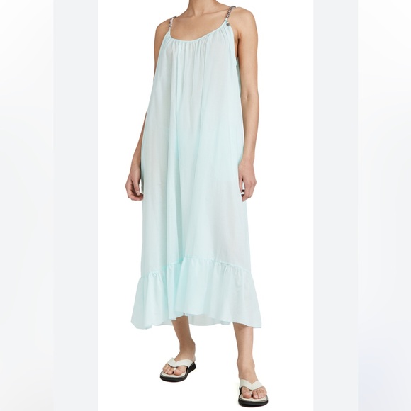 Stella McCartney**Turquoise Maxi Coverup Dress***XS,Small,Med.,Large***$1080 NWT - Picture 9 of 9